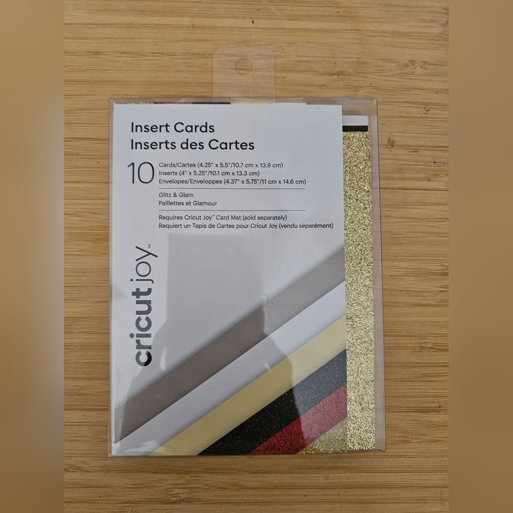 Cricut Joy Insert Cards with Gold and Black Accents